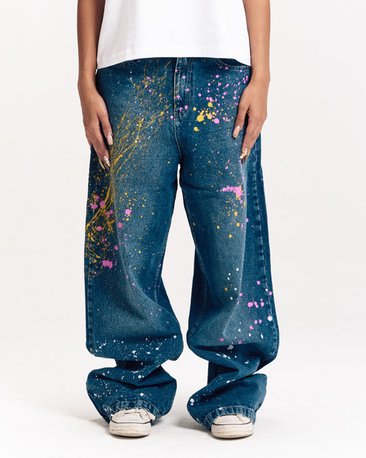 Paint Splatter Denim