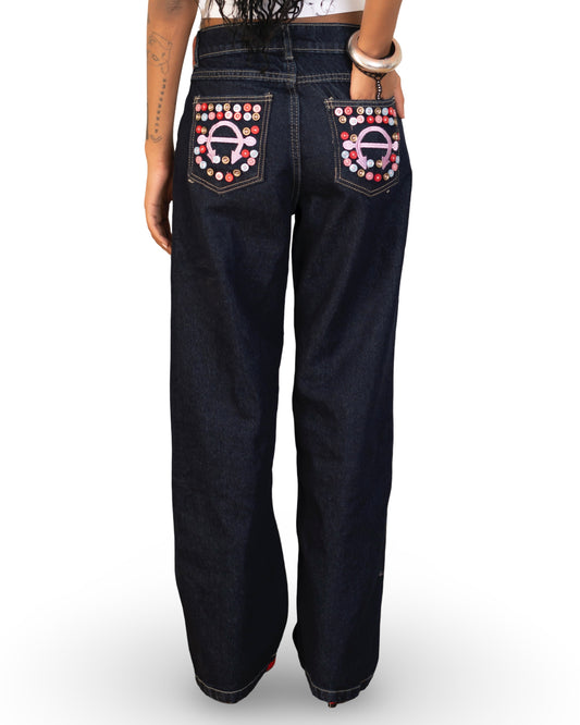 Buttoned Lucky Charm Denim